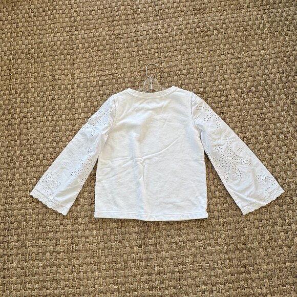 Eyelet-sleeve Sweatshirt - Picture 2 of 11